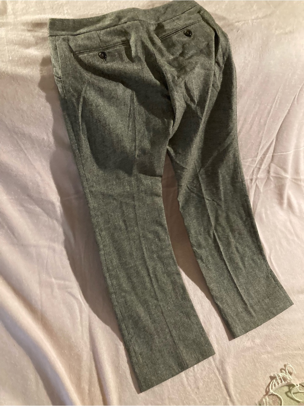 Dolce & Gabbana Men's Gray Wool Dress Trousers - Picture 8 of 9